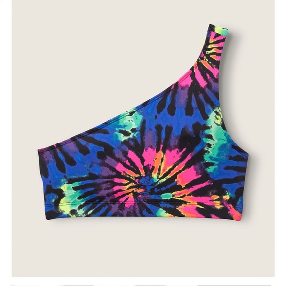 Victoria’s Secret PINK Swim Shoulder Top Tie Dye - Picture 2 of 2